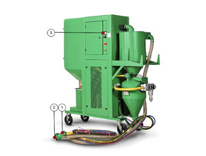 Tryskací zařízení s odsáváním - profi - BRS-3 a BRS-5